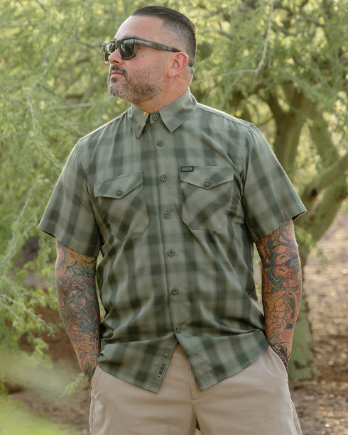 PALO VERDE BAMBOO SHORT SLEEVE BUTTON UP - MENS